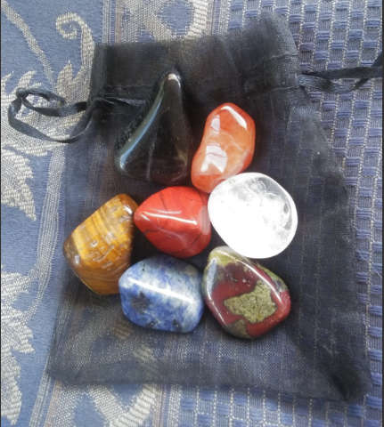7 Large to XL  Healing Stones nice set!