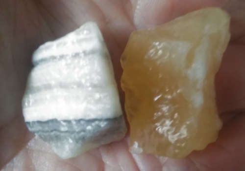 Zebra + Yellow Calcite good luck in love or money powerful amplifier of energy