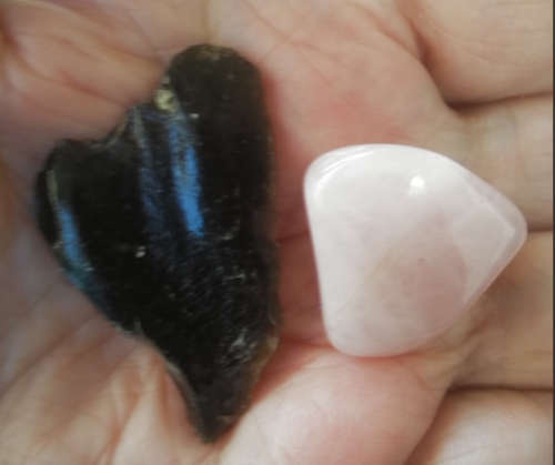 Rose Quartz + Black Obsidian Save access to Spirit Guides and deepen spiritual practices