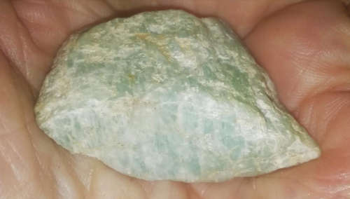 Amazonite is a fantastic energy filter.  Rough