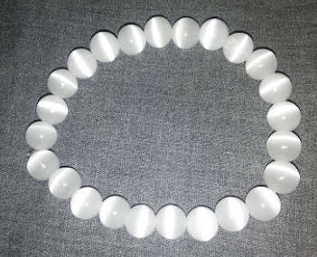 Selenite String Bracelet Remove negative energy from the body and clear the aura