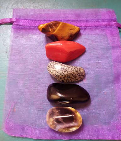 5 Large Powerful Stones for Protection transmuting negative into positive