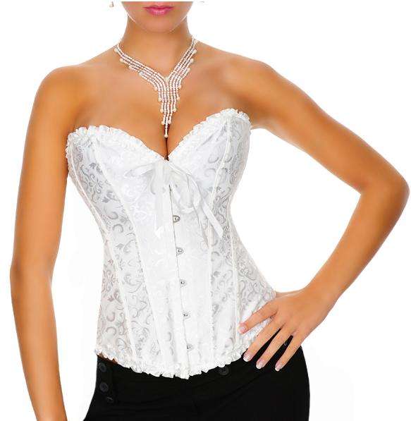 Sexy bridal Corset with matching g string SIZE 3XL