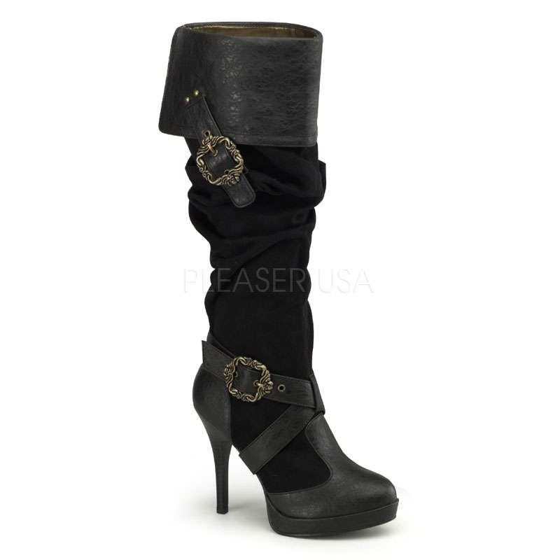 Platform Cuffed Knee Boot  - size chart inside*FREE SHIPPING*