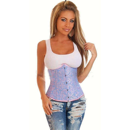 Embroidered Underbust Corset   S,M,L,XL,2XL