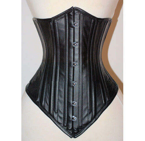 26 Steel Bones Faux Leather Underbust Corset *great for waist training* S,M,L,XL,2XL