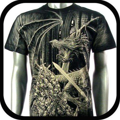 Rock Eagle T-Shirt Limited Edition Dragon Tattoo  SIZE MEDIUM**