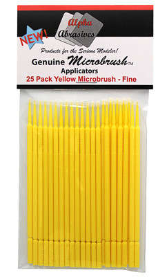 Alpha Abrasives : 25 x Micro brush Applicators (Fine Size)