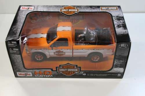 Ford F350 with Harley Davidson Bike