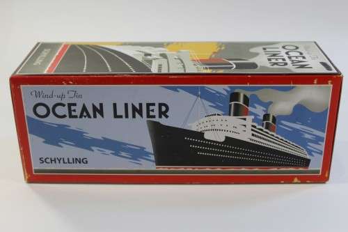 Schylling : Antique Wind Up Ocean Liner (Metal)