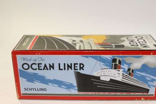 Schylling : Antique Wind Up Ocean Liner (Metal)