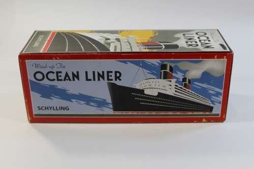 Schylling : Antique Wind Up Ocean Liner (Metal)