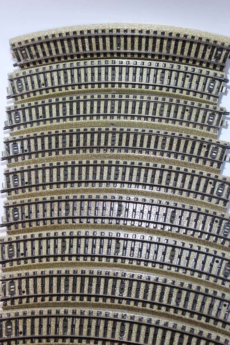 10 x  3 Rail Marklin Curved Tracks