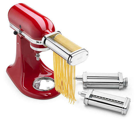 Kitchen Aid Pasta  Sheet Roller and Cutter Set + Free Pasta Drying Rack