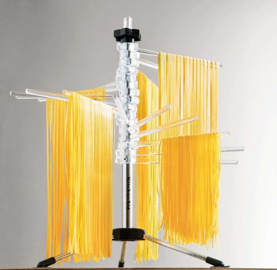 Kitchen Aid Pasta  Sheet Roller and Cutter Set + Free Pasta Drying Rack