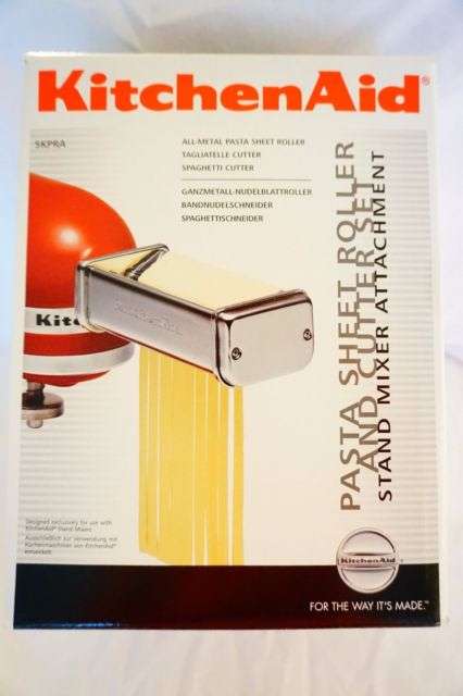 Kitchen Aid Pasta  Sheet Roller and Cutter Set + Free Pasta Drying Rack
