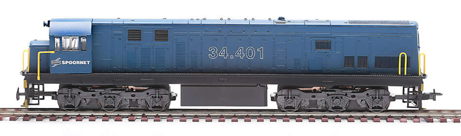 Frateschi:Spoornet Blue Train Diesel Loco (Class 34) (Running Class 34-481)