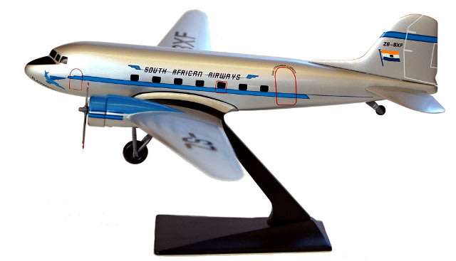 SAA Model Plane : Douglas Dc-3 Dakota "Klapper Kop"