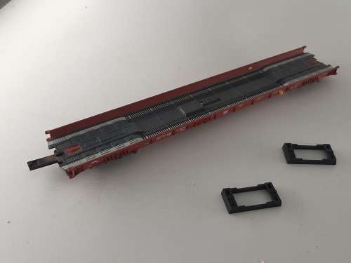 Fleishmann Truck Trailer Flat Wagon with Roll Blocks