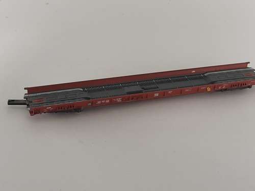 Fleishmann Truck Trailer Flat Wagon with Roll Blocks