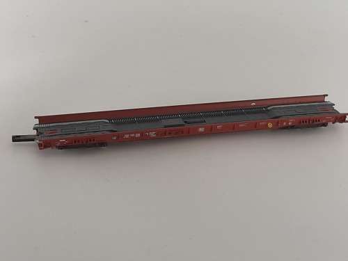 Fleishmann Truck Trailer Flat Wagon with Roll Blocks