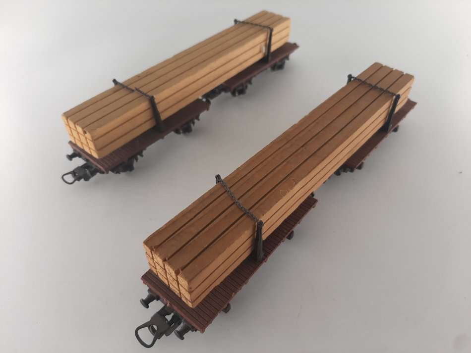 2 x Lima Wood Wagons