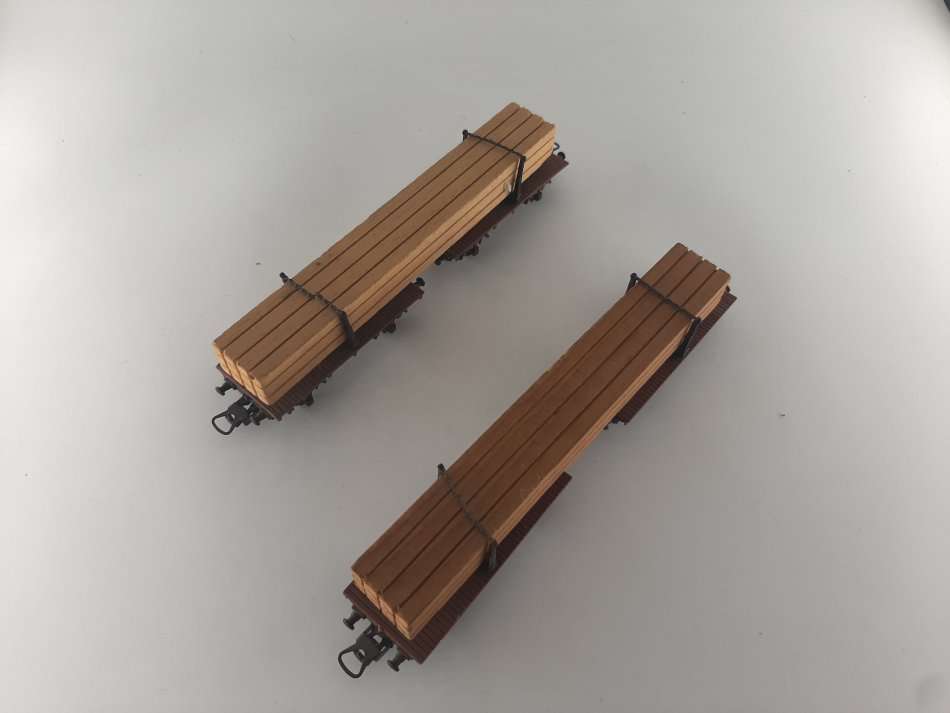 2 x Lima Wood Wagons