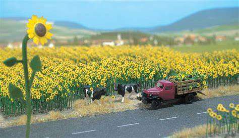 Model Scenery : Sunflower Field (HO)