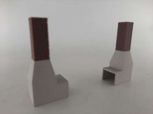 Model Train Accessories : South African Steam Engine Blow Down Valves (HO) (Red Roof)