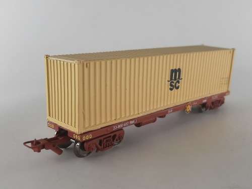 SARM : South African MSC Container Wagon (Kadee Couplers)