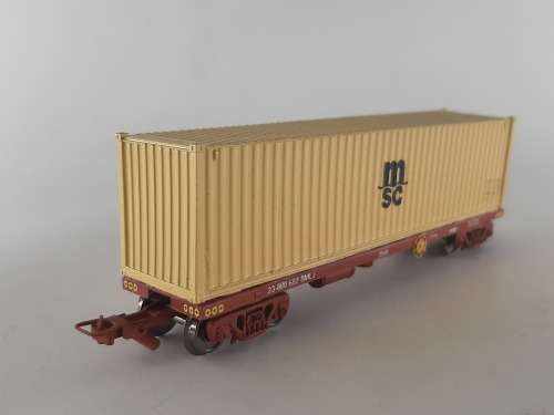 SARM : South African MSC Container Wagon (Kadee Couplers)
