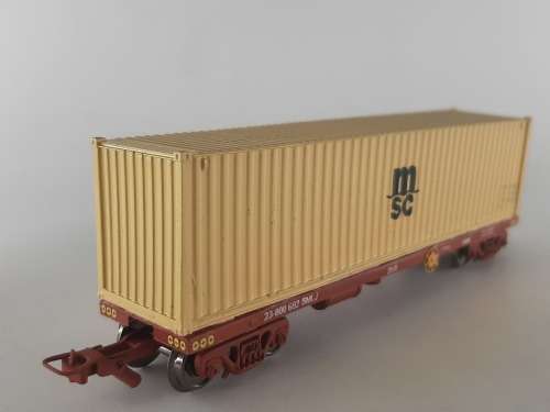 SARM : South African MSC Container Wagon (Kadee Couplers)