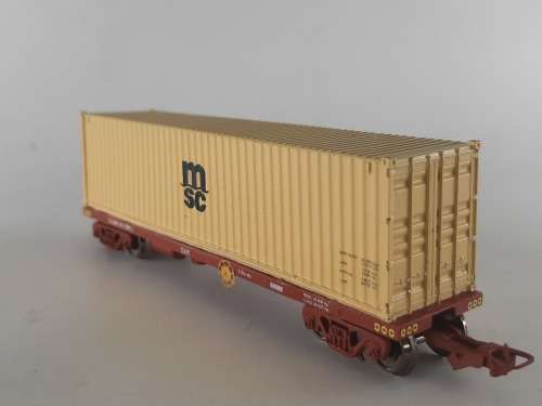 SARM : South African MSC Container Wagon (Kadee Couplers)