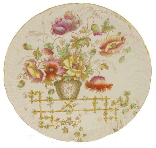 22.5cm Antique Plate - S.B.& S **Stunning Piece**