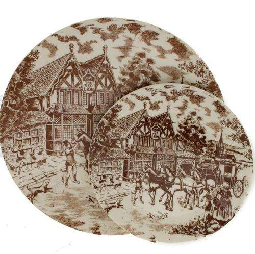 A Pair of Constantia Plates -- 24.5cm and 17.5cm