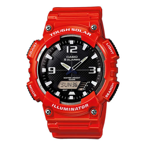 Casio Tough Solar Mens Red