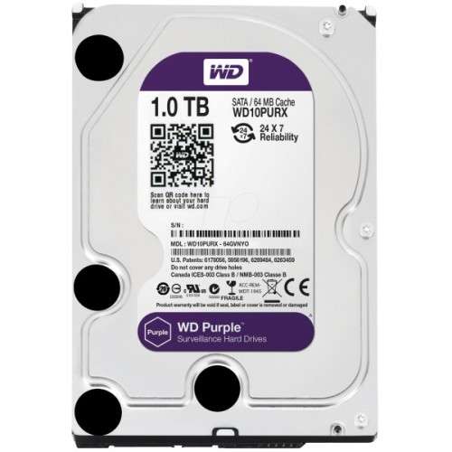 WD Purple Western Digital 1.0TB Hard Drive