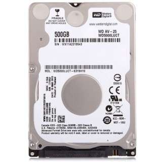 WD Western Digital 500GB 2.5" Hard Drive