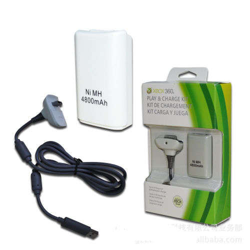 XBOX 360 Play & Charge Kit WHITE