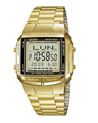 CASIO Vintage Data Bank Illuminator Watch - Classic Gold 2017