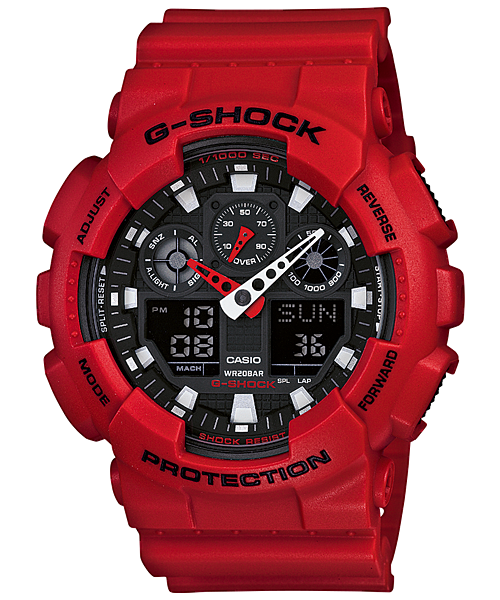 CASIO G-Shock Men 100B-4A RED