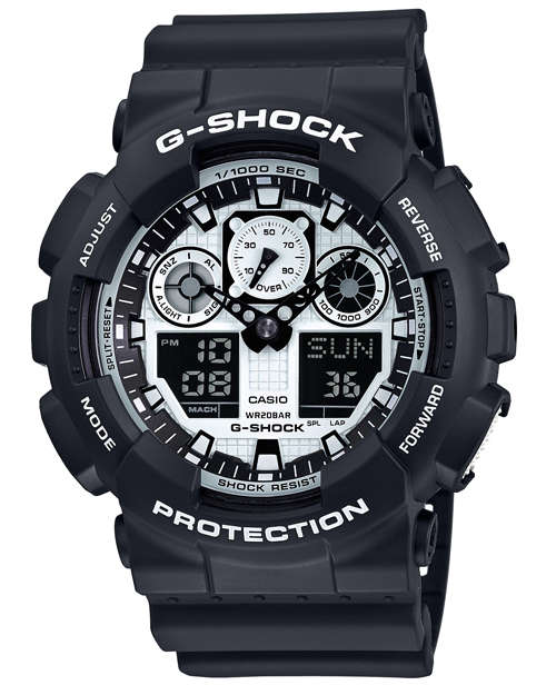 Casio Men's G-Shock Black on White Edition