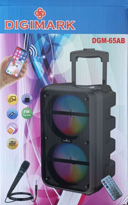 Digimark Bluetooth Trolley speaker with microphone and remote