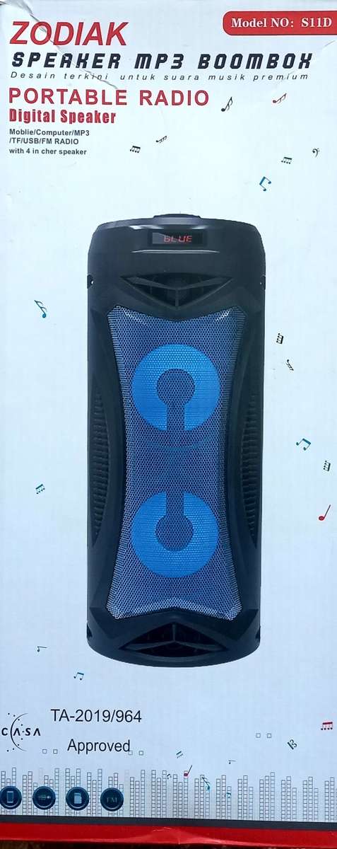 Zodiac Bluetooth Speaker, FM, Aux , USB SD Card