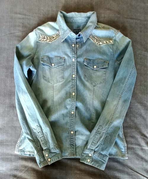 Ladies original Guess Denim Shirt with sequence