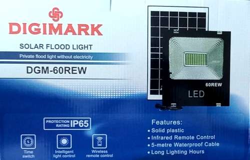 60W Solar LED  Flood Light with remote