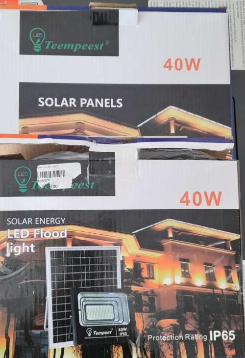 40W  Solar LED  Flood Light with remote