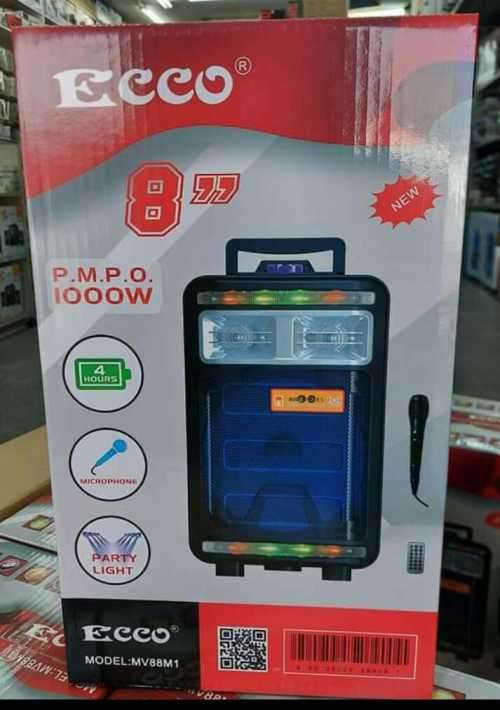 ECCO 1000W Bluetooth speaker 4hrs Battery life