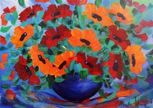 SA Artist Bridgette Allan Beautiful flower study