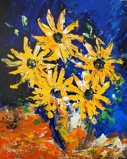 Original artworkSunflowers ! . READY TO HANG